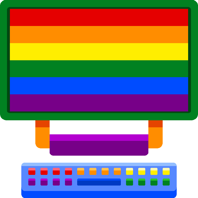 prideComputer emote for Discord