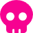 pinkskull emote for Discord