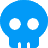 lightblueskull emote for Discord