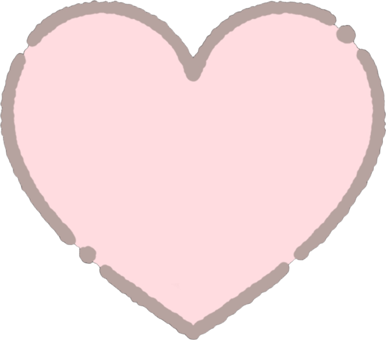 DoodleHeartPink emote for Discord