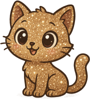 Sparkly_gold_cat emote for Discord