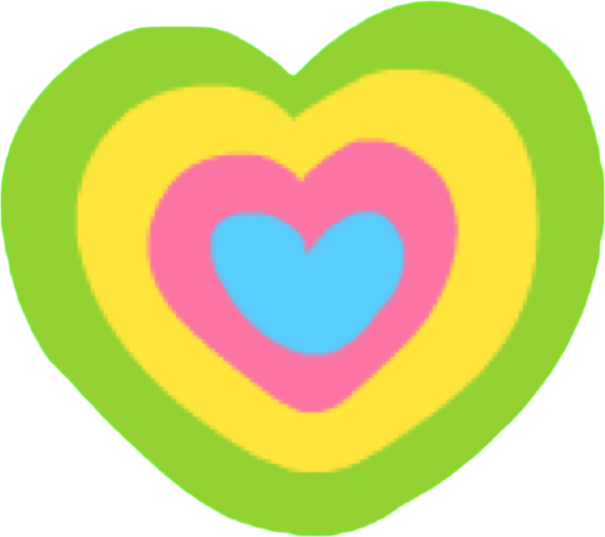 CartoonHeartRainbow emote for Discord