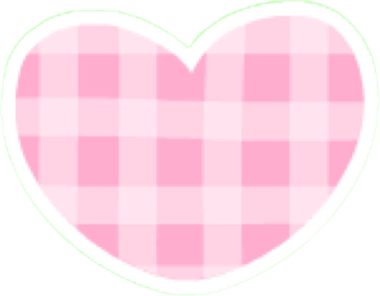 GinghamHeartPink emote for Discord