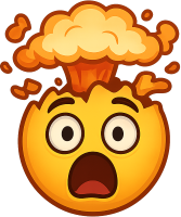 Explodingemoji emote for Discord