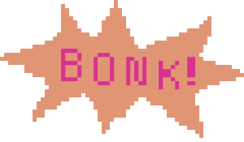Bonk_8bit emote for Discord