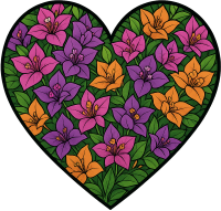 Flower_heart emote for Discord