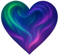 Heartwithaswirlingauroraeffect emote for Discord