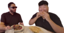 2FatassesEatingFood static emote for Discord, Twitch and Slack