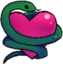 qsnakeHeart emote for Discord