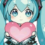 4804mikuheart emote for Discord