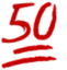 50 emote for Discord