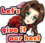 AerithGambare emote for Discord