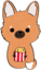 AguaPopCorn emote for Discord