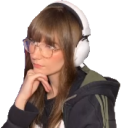 abbieThink static emote for Discord, Twitch and Slack