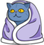 Acozycat emote for Discord