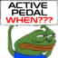 ACTIVEPEDALWHEN emote for Discord