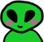 alienblushh emote for Discord