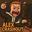 alexcrashout emote for Discord