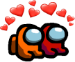 AmongusSitFriendship static emote for Discord, Twitch and Slack