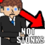 AkuNotStonks emote for Discord