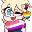 ArielPrideHearts emote for Discord
