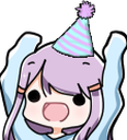 asleepyBirthday static emote for Discord, Twitch and Slack