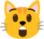 astonished9cat emote for Discord