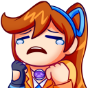 athenaDistressed static emote for Discord, Twitch and Slack