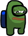AmongPepe static emote for Discord, Twitch and Slack