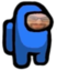 AmongusWaspyButBlue emote for Discord