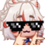 AomiFingerguns emote for Discord
