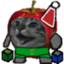 applecatHappyXmas emote for Discord