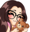 AqealyaWithTeddy emote for Discord