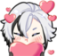 ArlecchinoLove emote for Discord