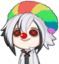 ArlecchinoClown emote for Discord