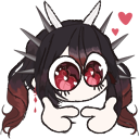 AyuuShyUWU static emote for Discord, Twitch and Slack