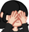 bbelNotLooking emote for Discord