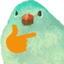 birbThinking emote for Discord