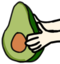 AvocadoUppies emote for Discord