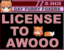 AwooLicense emote for Discord