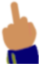 BigSquirrelLeftFinger emote for Discord