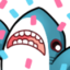 blahajHype emote for Discord