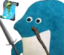 BlueGuyWithADS3RunGoingAndHesSL1 emote for Discord
