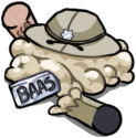 Blownupbaas static emote for Discord, Twitch and Slack