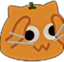blobcatgooglyholdingitspumk emote for Discord