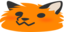 blobfoxFloofStretch emote for Discord