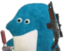 BlueGuyWithAFO4RunGoing emote for Discord