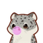 Blowinggumleoprad emote for Discord