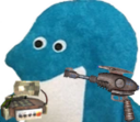 BlueGuyWithAFO3RunGoing static emote for Discord, Twitch and Slack