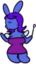 BlueKissR emote for Discord